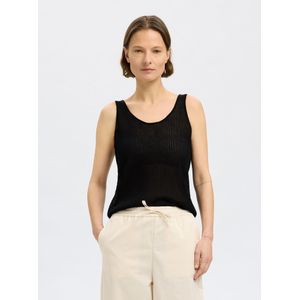 SELECTED Gebreide top  zwart