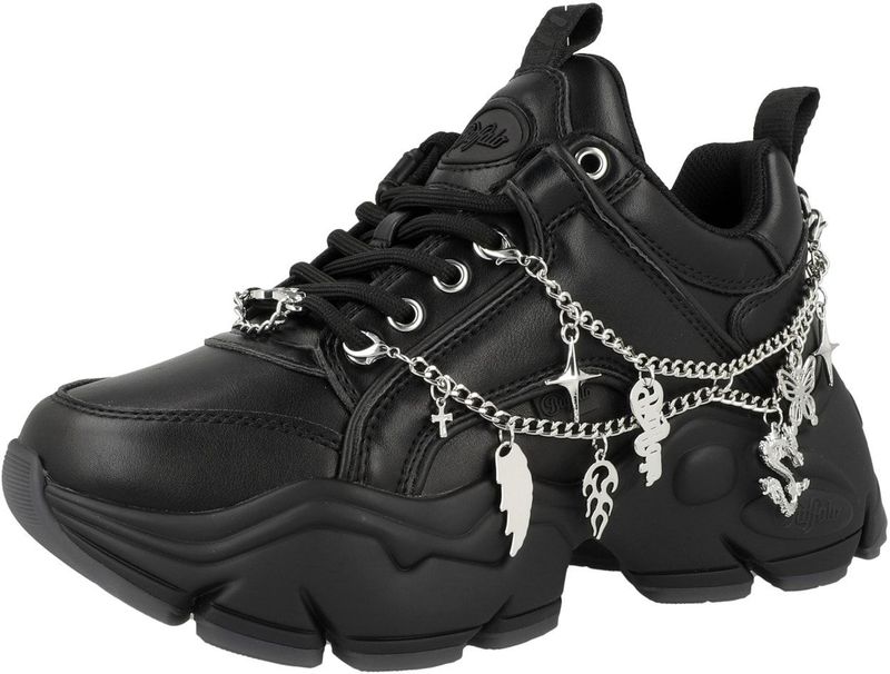 BUFFALO Sneakers laag 'Binary Charm 2.0'  zwart