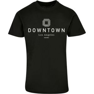 F4NT4STIC Shirt 'Downtown LA'  grijs / zwart / wit