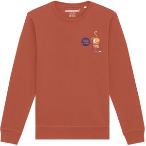 Watapparel Sweatshirt ' Funny Cat '  lichtbruin / gemengde kleuren