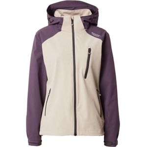 Weather Report Outdoorjas 'Camelia'  beige / donkerlila