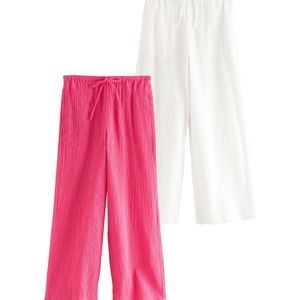 Next Broek  pink / wit