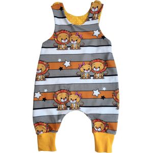 Land-Juwelen Rompertje/body  geel / grijs / zwart / wit