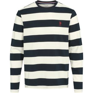 U.S. POLO ASSN. Trui 'Tage'  zwart / wit
