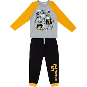 Denokids Trainingspak 'Play Allday'  grijs