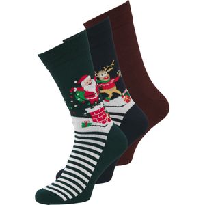 JACK & JONES Sokken 'JACSNOWY XMAS'  bruin / spar / zwart