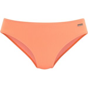 Venice Beach - Bikinibroekje - Zalm - Geribbelde Structuurstof