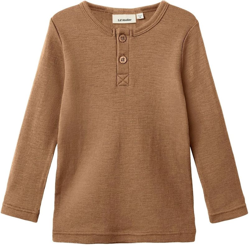 Merinowol - Top - Slim Fit - Lange Mouwen