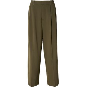 MOS MOSH Bandplooibroek 'MMCharlize'  olijfgroen