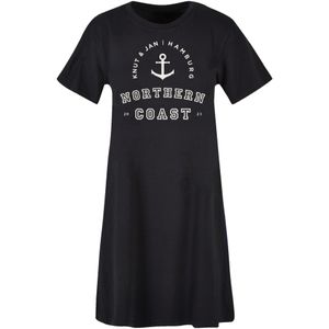 F4NT4STIC Jurk 'Northern Coast Nordsee Knut & Jan Hamburg'  zwart / wit