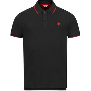 U.S. POLO ASSN. Shirt  donkerrood / zwart