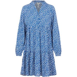 OBJECT Blousejurk 'Elise'  blauw / wit