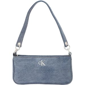 Calvin Klein Schoudertas  blauw denim / zilver
