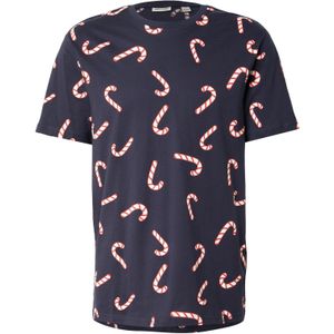 Only & Sons Shirt 'ONSKLAUS'  nachtblauw / rood / wit