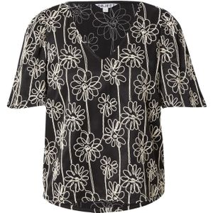 OBJECT Blouse 'OBJCAMI'  lichtbeige / zwart