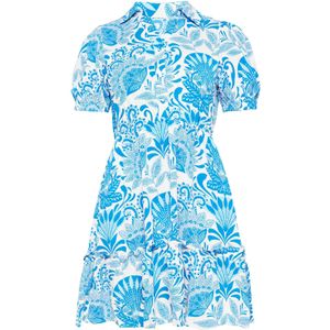 FELIPA Jurk 'Spring Summer'  blauw / wit