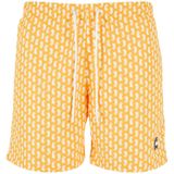 Urban Classics - Zwemshorts - Lichtoranje - All-over Patroon