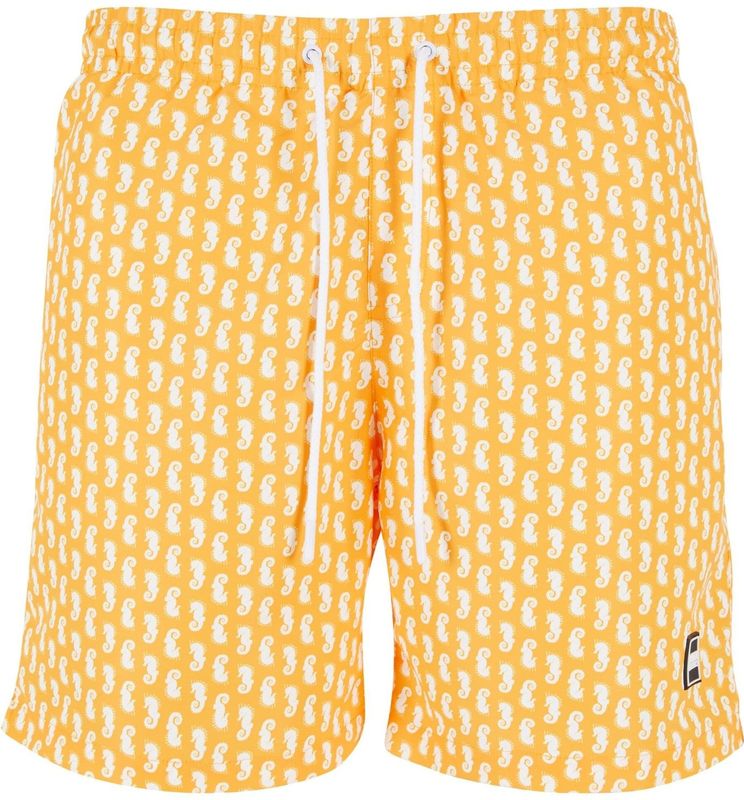 Urban Classics - Zwemshorts - Lichtoranje - All-over Patroon