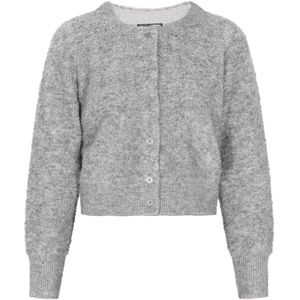 DreiMaster Vintage Gebreid vest  grijs gemêleerd