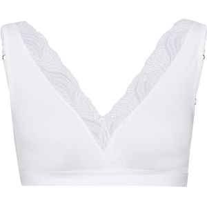 Hanro - Soft Cup BH - Wit - Triangel - Zonder Beugel