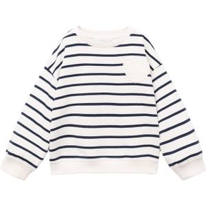 MANGO KIDS Sweatshirt 'HEART'  zwart / offwhite