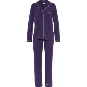 LASCANA Pyjama  crème / donkerlila