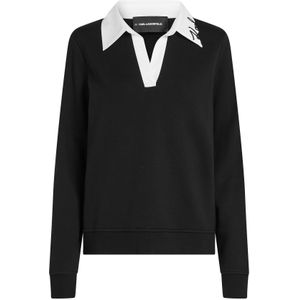 Karl Lagerfeld Sweatshirt  zwart / wit