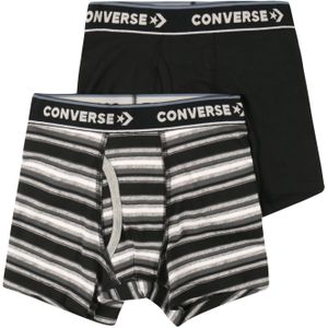 CONVERSE Onderbroek  lichtgrijs / zwart / wit