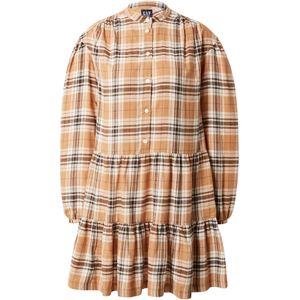 GAP Blousejurk  camel / zwart / wit