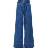 Salsa - 21010305 - Spijkerbroek - Blauw - Palazzo