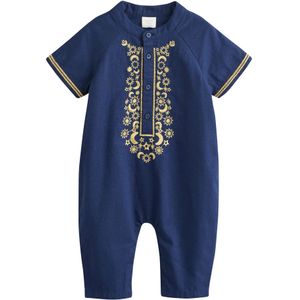 Next Rompertje/body  navy / geel