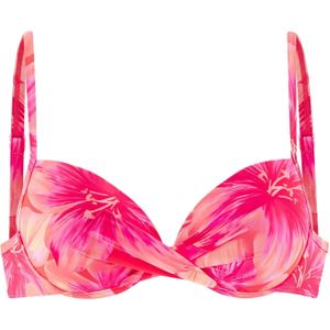 s.Oliver RED LABEL - Push-upbikinitop JAYCE - Perzik - Gedessineerd