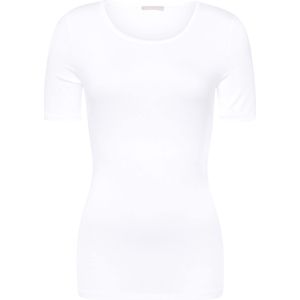 Hanro - Soft Touch - Shirt - Wit - Ronde Hals - Kwartmouw