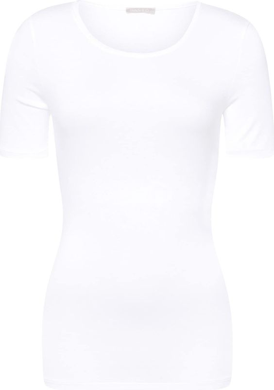 Hanro - Soft Touch - Shirt - Wit - Ronde Hals - Kwartmouw