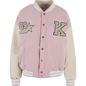 Karl Kani Tussenjas  crème / rosa / zwart / wit