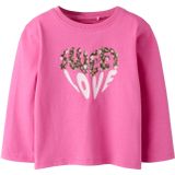 NAME IT Shirt 'NMFNILINEA'  bruin / kaki / eosine / wit