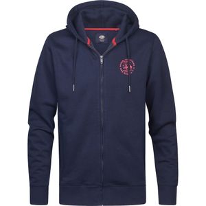 Petrol Industries Sweatvest  blauw / rood