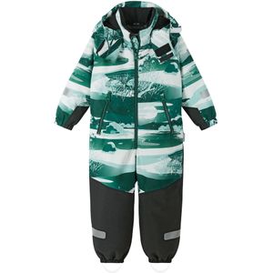 Reima Functioneel pak 'Kurikka'  lichtgroen / donkergroen / zwart / wit