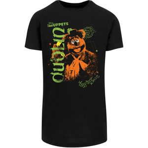 F4NT4STIC Shirt 'Disney Die Muppets Fozzie Bear In Dublin'  oker / groen / zwart / wit