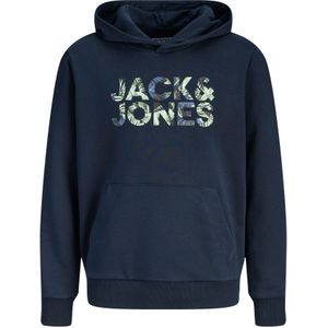 Jack & Jones Junior Sweatshirt 'JJEJEFF'  blauw / nachtblauw / pastelgroen