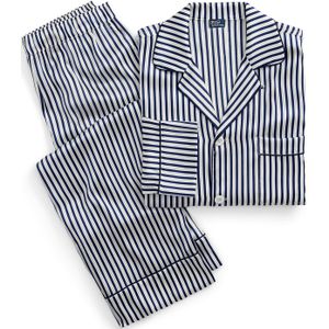 Polo Ralph Lauren Pyjama ' Heritage Silk '  donkerblauw