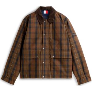 TOMMY HILFIGER Tussenjas  navy / bruin / rood