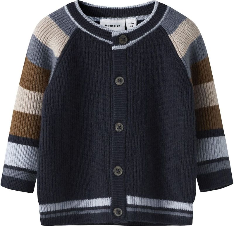 NAME IT Gebreid vest  lichtbeige / navy / lichtblauw / kaki