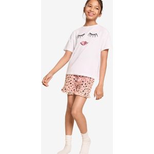 Lipsy Nachtkledij  rosa / zwart / wit