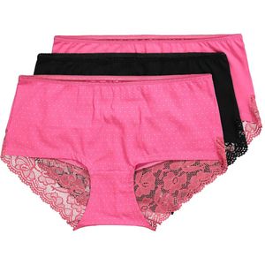 Ulla Popken Slip  pink / zwart