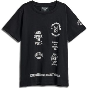 SOMETIME SOON Shirt  zwart / wit