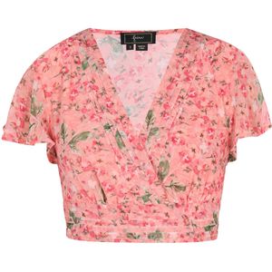 faina Blouse  groen / koraal / rood