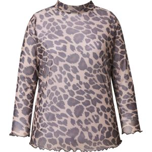 MIAMODA Shirt  beige / bruin / donkerbruin