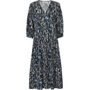 Tatuum - Kasidi - A-lijn Jurk - Midi - V-hals - 100% Gecertificeerd Organisch LENZING™ ECOVERO™ Viscose