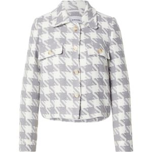 MORE & MORE Tussenjas  lichtgrijs / wit